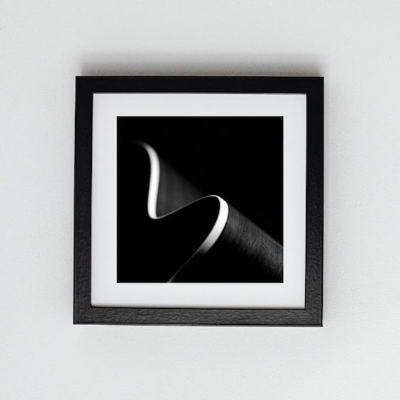 Black and White Acoustic Guitar II Photograph (Fine Art Music Print)