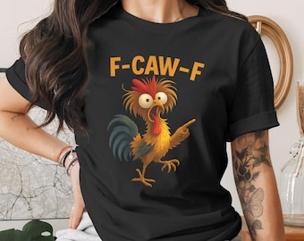 F-Caw-F Rooster PNG | Funny Chicken Whisperer Cartoon