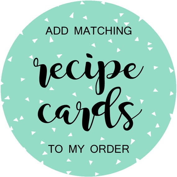 matching recipe card design recipe cards bridal shower recipe card design