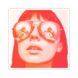 Vibrant Sunglasses Stickers: Glossy Vinyl Decals for Laptop, Journal