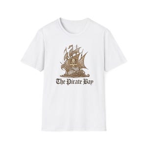 Pirate Bay Graphic Tee - Vintage Piratenschiff Unisex T-Shirt, Nautisches Bekleidung