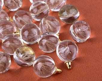 Glaskula-berlock Glaskula-hänge Maskrosfrö-hänge Glaskula-hänge Kristallkula-berlock Klarkula-berlock Glasberlock 20 mm
