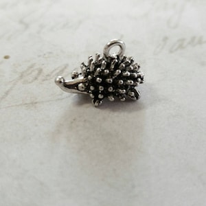 Hedgehog Charm Hedgehog Pendant Silver Hedgehog Charm Hedge Hog Charm Woodland Charm Animal Charm Pet Charm C