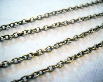 Bronze Chain BULK Chain Cable Chain Bronze Cable Chain Wholesale Chain Unfinished Chain Link Chain Necklace Chain 32ft 4x3