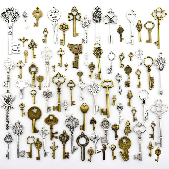 Wholesale Skeleton Key Charms.