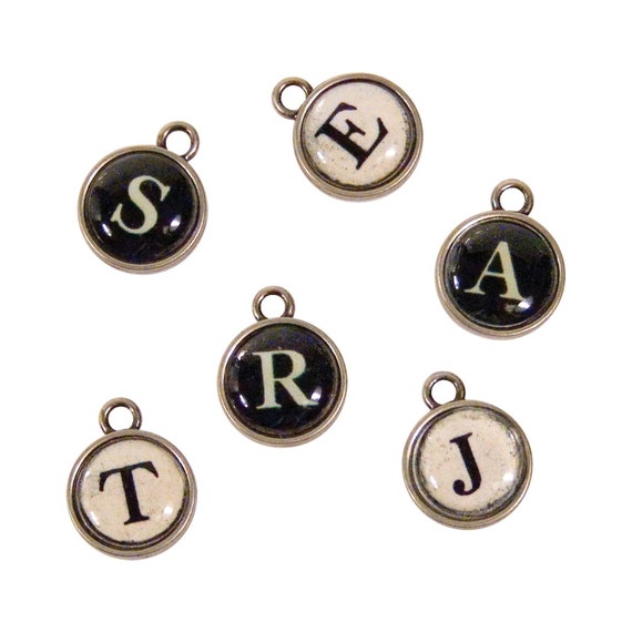 Letter O Typewriter Key Cute Bracelet Pendant Charm Letter O Typewriter Key Cute Bracelet Pendant Charm
