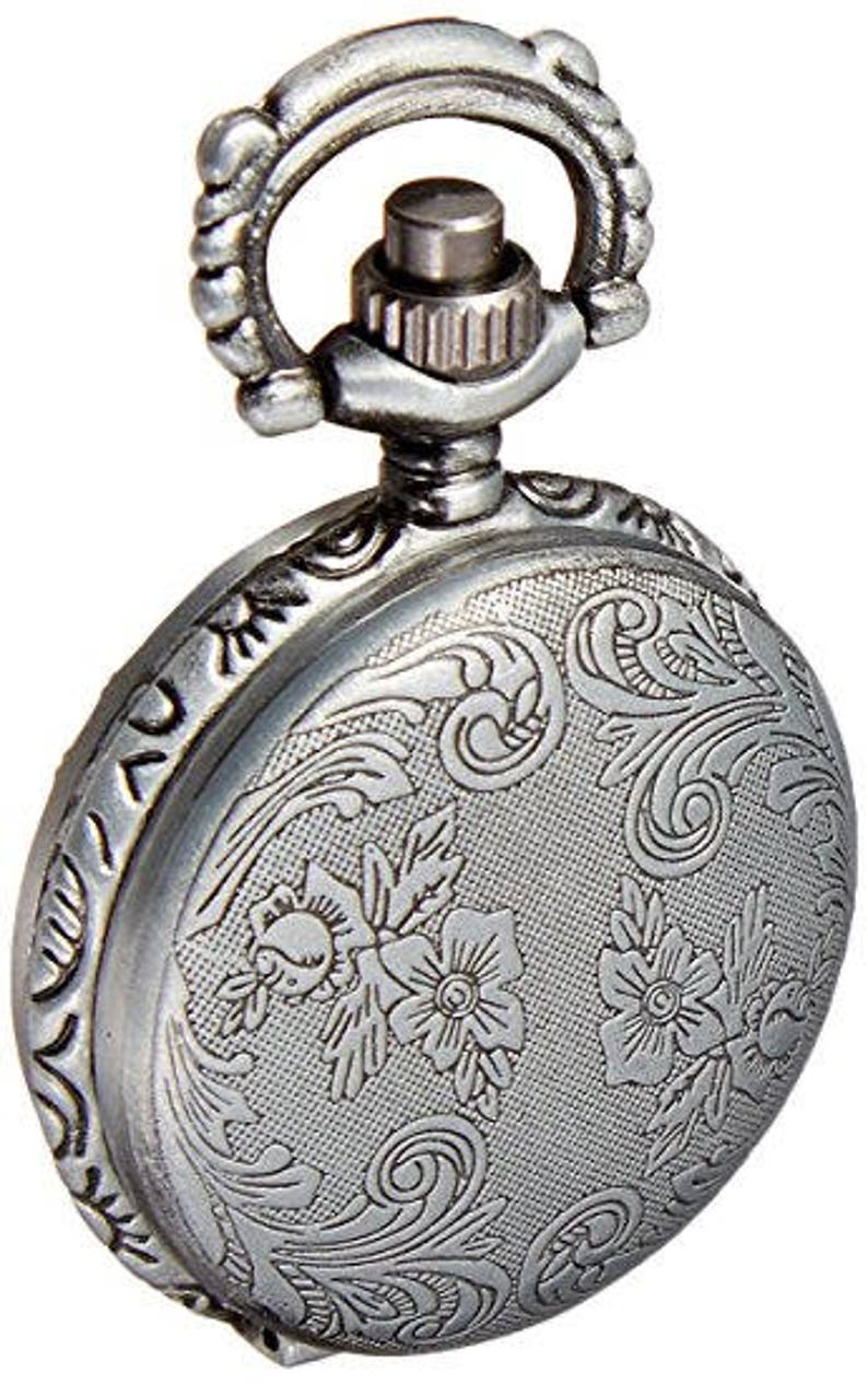 Pocket Watch Pendant Empty Silver Image 0