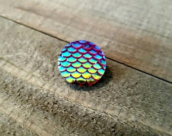 Snap Chunk Button Mermaid Scale Chunk Snap 18mm Chunk PREORDER