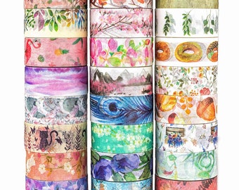 Vrac Washi Ruban Assortiment Lot En Gros Washi Ruban Papier Artisanat Bricolage 15mm Washi Tabe Ruban Décoratif Emballage Cadeau Emballage Scrapbooking 48 rouleaux