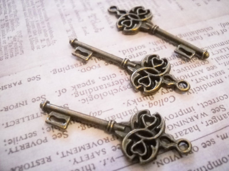 Bulk Skeleton Keys Bronze Keys Wholesale Keys Key Pendants Key Etsy