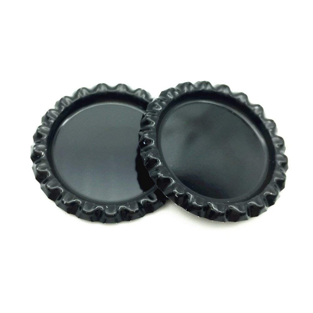 Flat Bottle Caps Black Bottle Caps for Hair Bows BULK Bottle Etsy