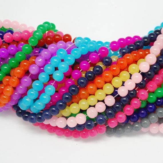 Bulk Beads Natural Jade Beads Gemstone Beads Mix Assorted Lot