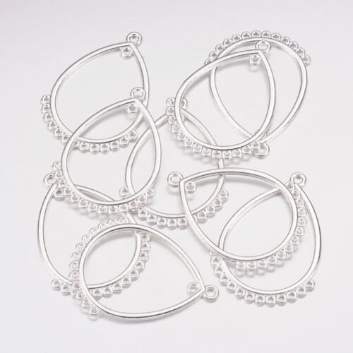 Chandelier Earring Findings Earring Drops Shiny Silver Etsy