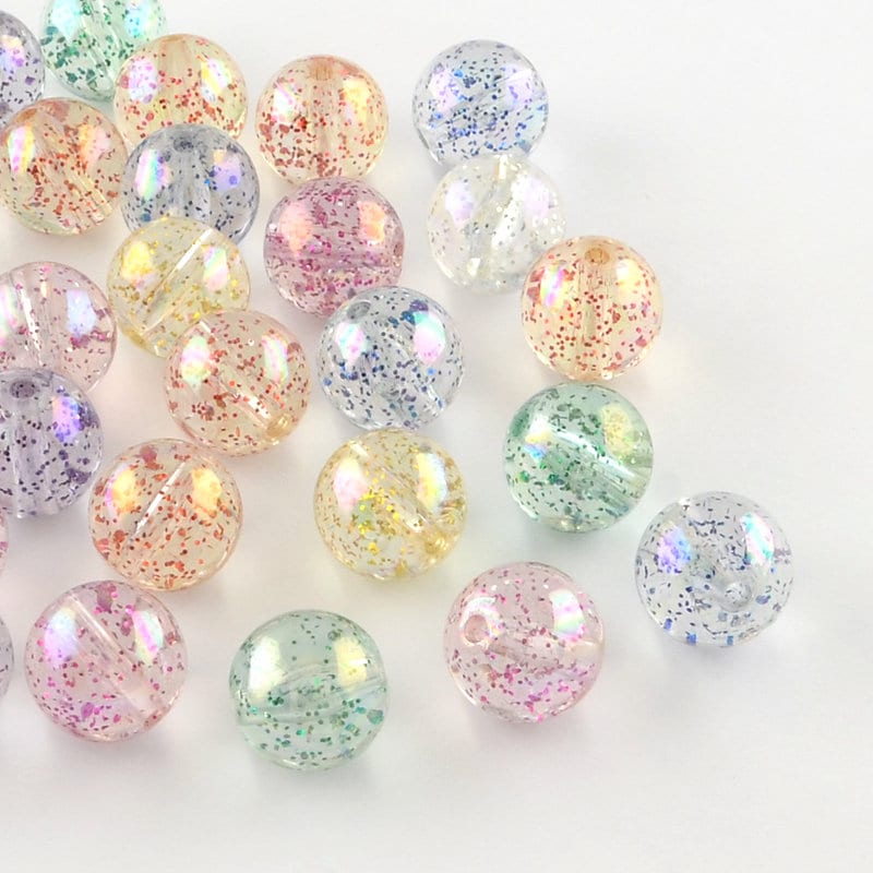 6mm 8mm 10mm Acrylic Round Beads 21 Colors Round Acrylic Balls