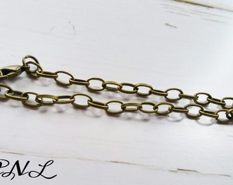 Charm Bracelets Antiqued Bronze Bracelets Chain Finished Bracelets Bronze Charm Bracelet Bronze Bracelet Link Chain Bracelets 10 pieces
