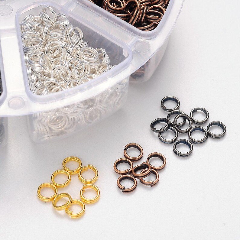 Bulk Jump Rings Split Rings Double Loop Assorted Colors With Etsy