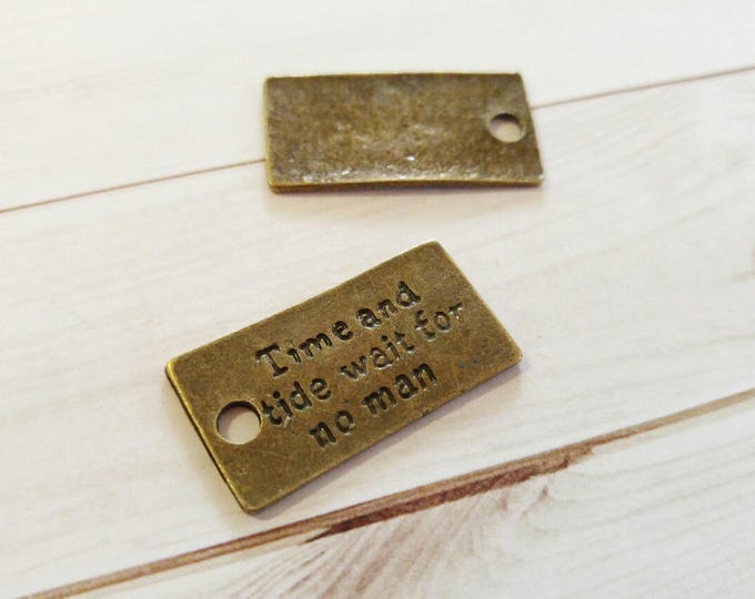 Word Charms Quote Pendants Ocean Charms Quote Charms Pendants Antiqued
