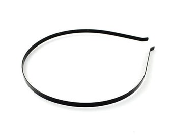 Metal Headband Blanks Black Metal Headbands 4.5mm Wide 4 pieces Blank Hair Accessories