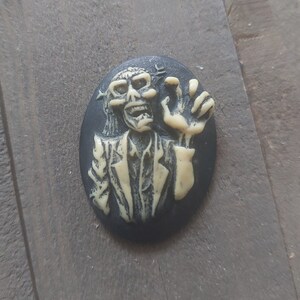 Halloween Cabochon 30×40 Oval Cabochon Flat Back Skeleton Cameo Cabochon Large Oval Flatback Zombie
