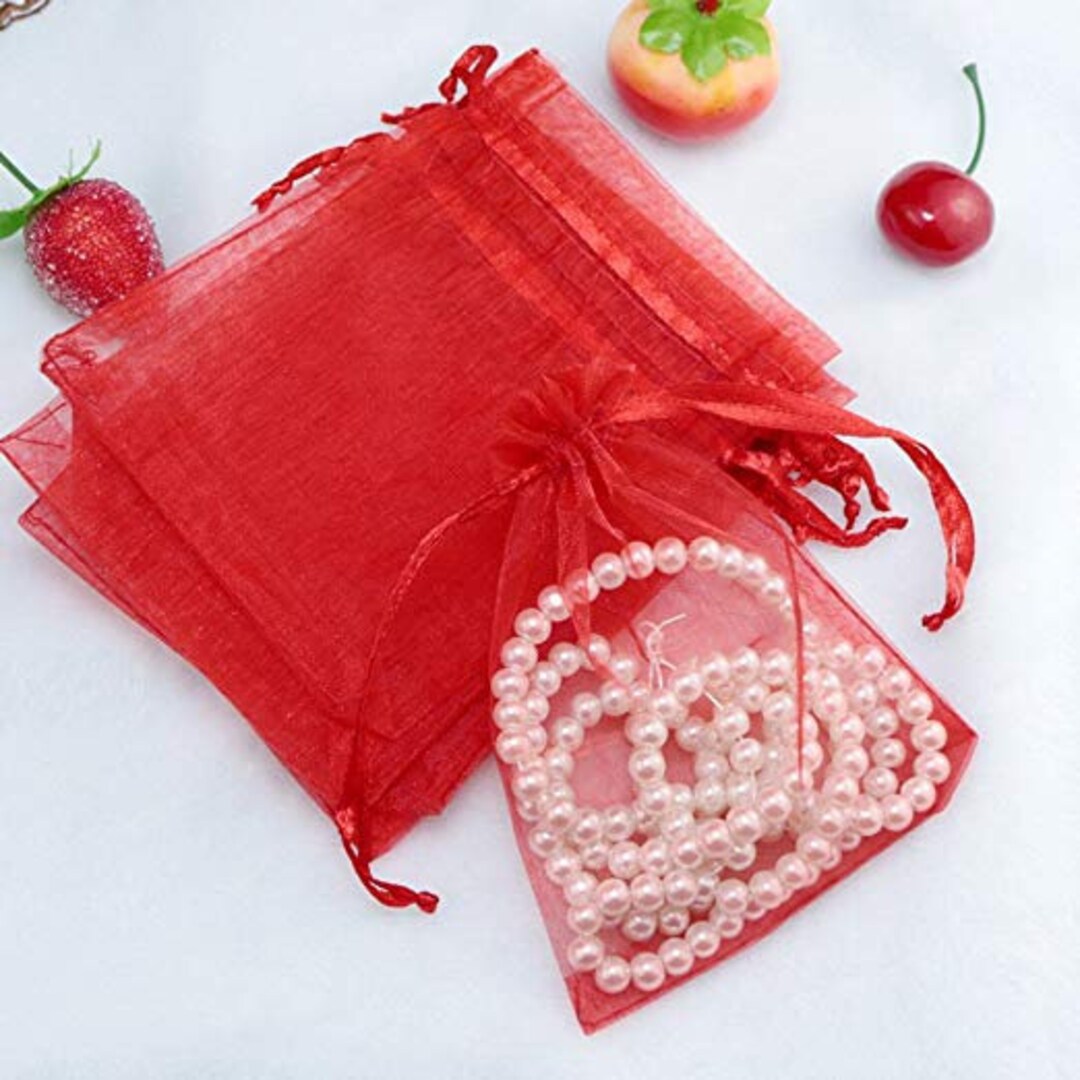 Red Organza Bags Gift Bags Party Bags Jewelry Bags Gifting Etsy