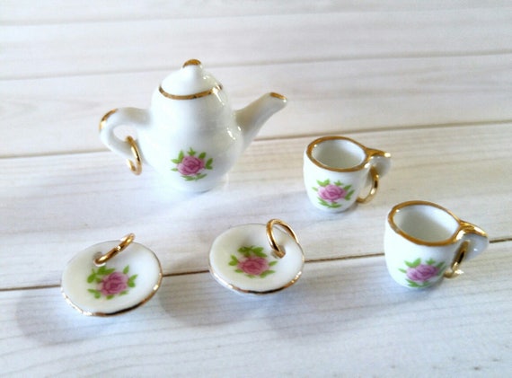 Tea Charms Tea Time Charms Teapot Charm Teacup Charms Tea Set