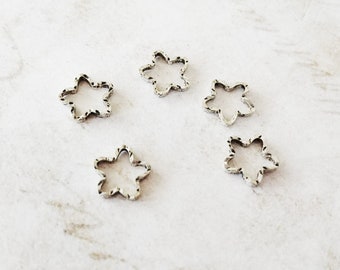 Star Charms Silver Star Charms Open Star Charms Miniature Charms Tiny Star Charms Tiny Charms 16mm BULK 50pcs PREORDER