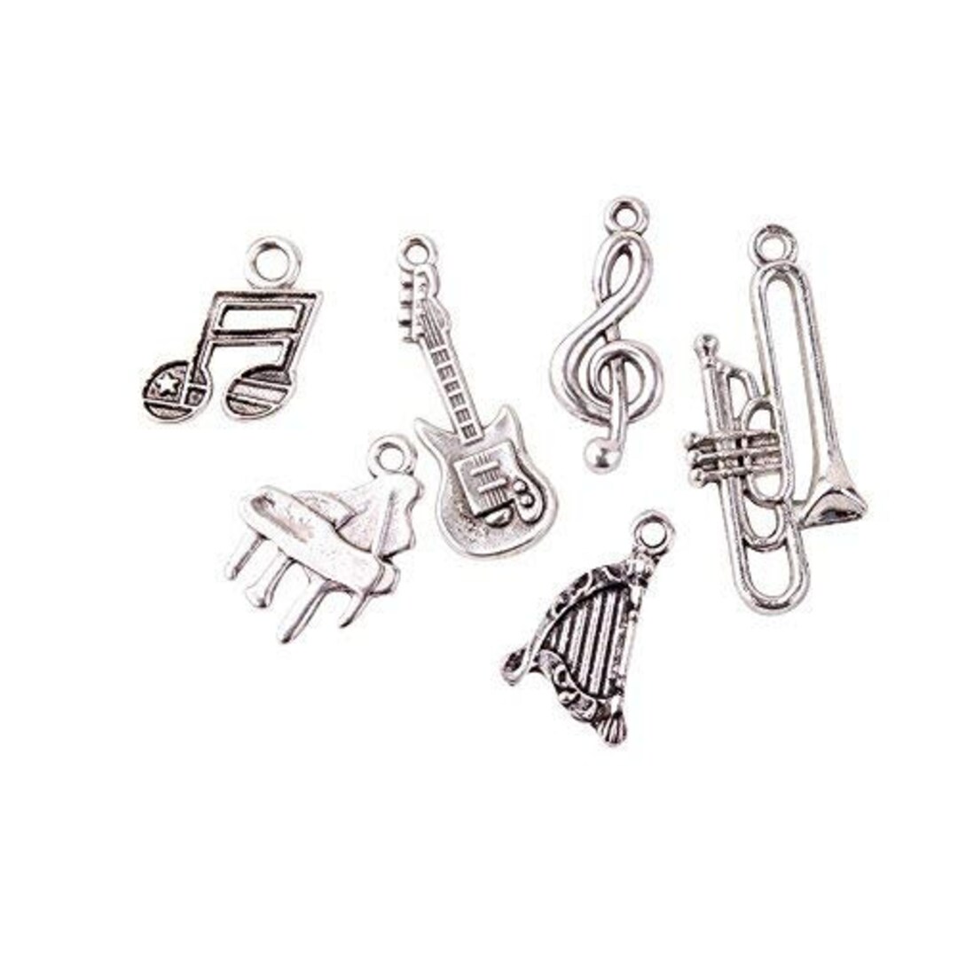 Music Charms Music Pendants Instrument Charms Band Charms Guitar Charm