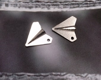 Pappersflygplanshängen Antik Silver 5 stycken Origami-hängen 3D