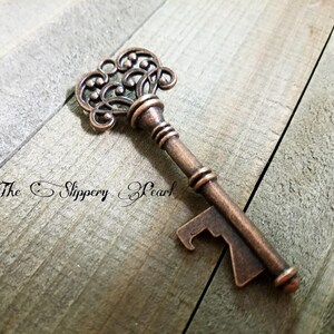 Key Bottle Opener Pendant Skeleton Key Copper Key Copper Skeleton Key Wedding Favor Bottle Opener Key Big Skeleton Key 3 Inch Key