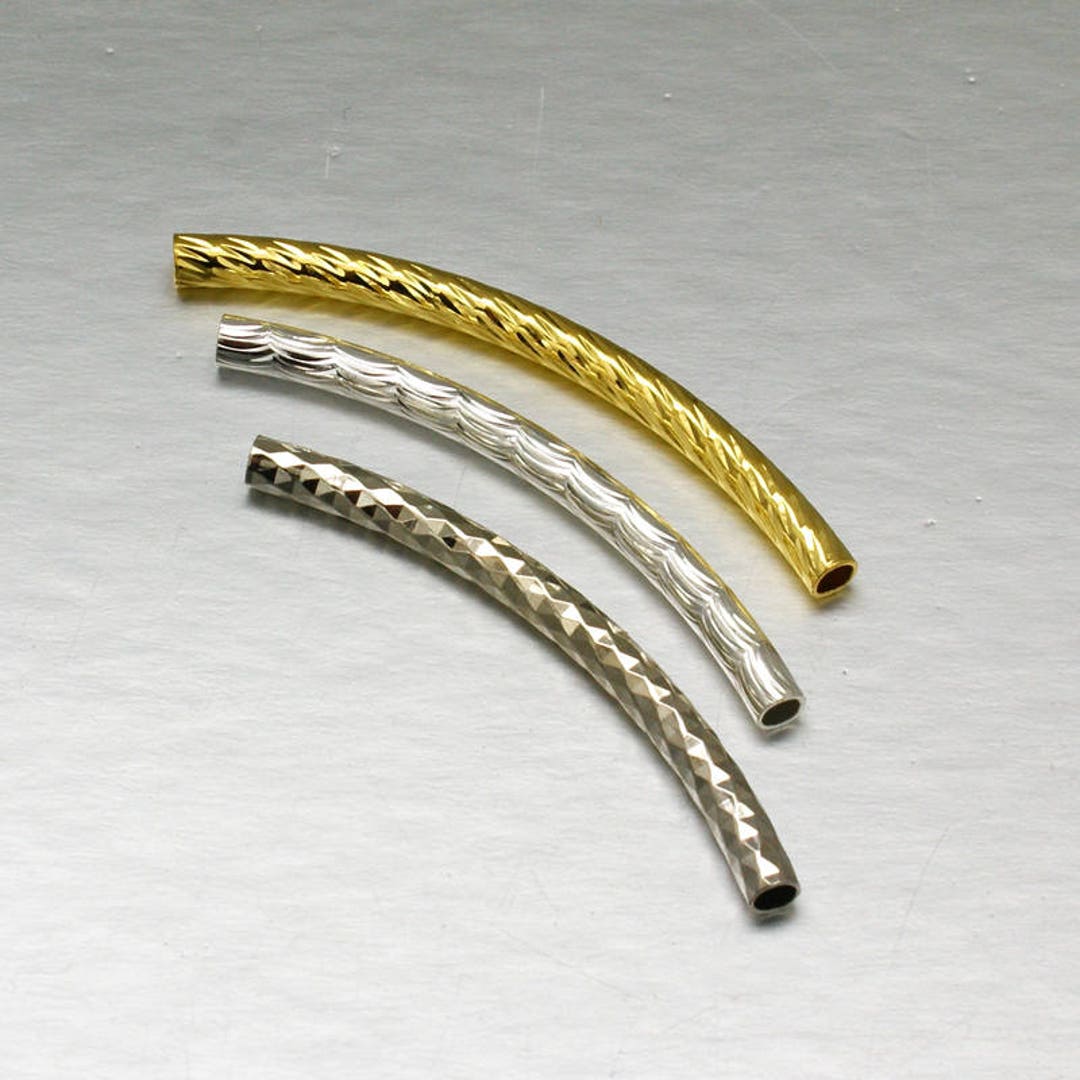 Tube Beads Assorted Beads Long Beads Skinny Beads Brass Beads Etsy