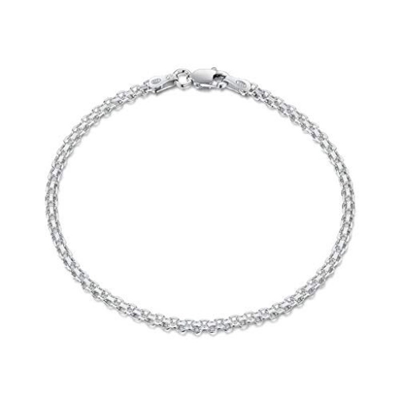 Sterling Bracelet Chain Bismark Chain Bracelet Silver Bracelet - Etsy