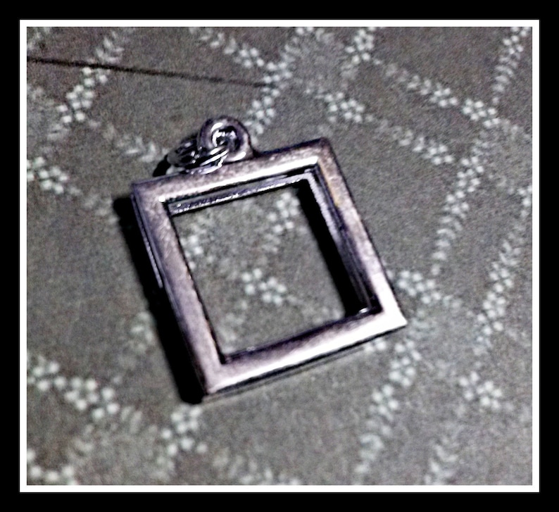 Picture Frame Pendant Photo Frame Pendant Frame Charm Open Etsy Canada