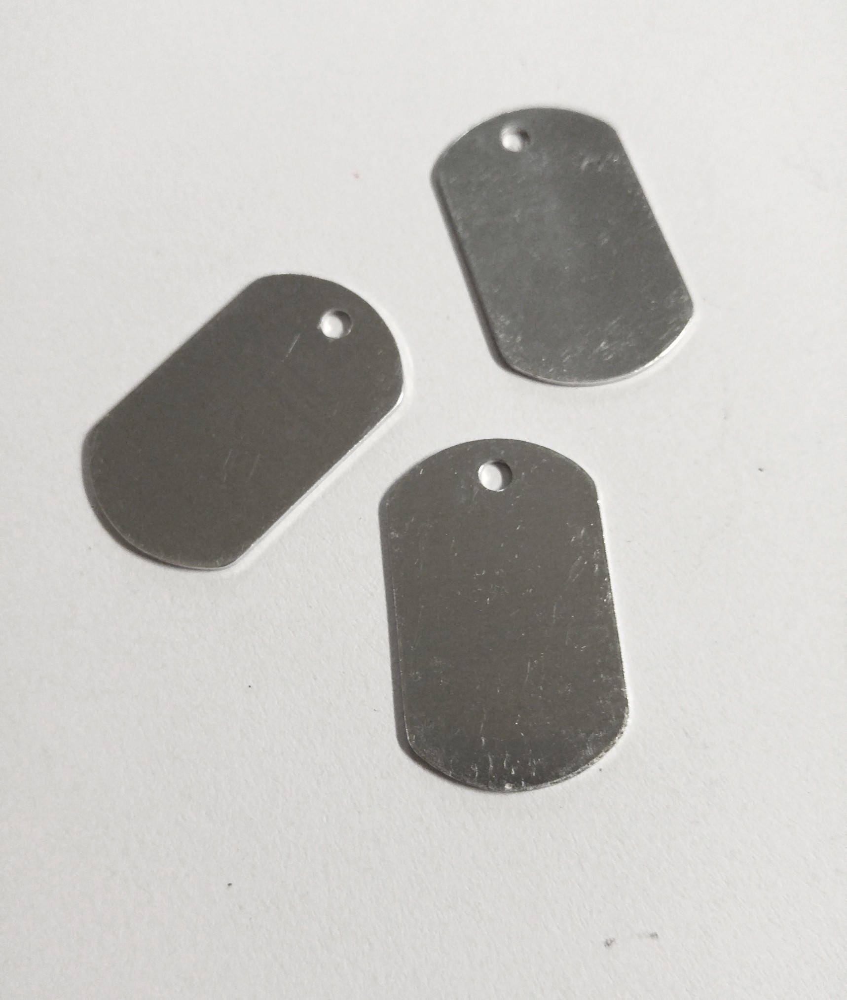 Metal Stamping Blanks Dog Tag Blanks Silver Dog Tag Blank Dog Tags