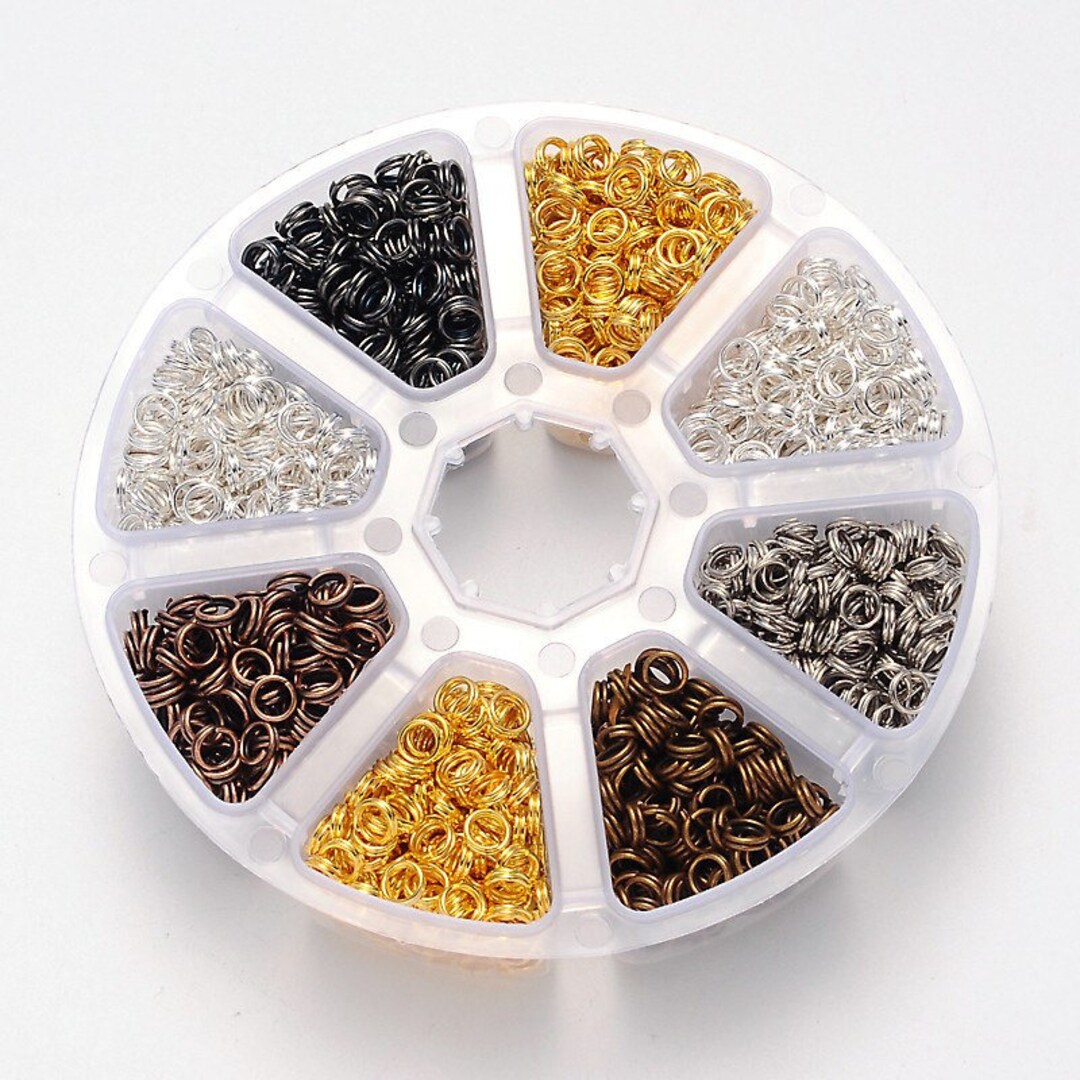 Bulk Jump Rings Split Rings Double Loop Assorted Colors With Etsy