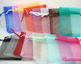 Organza Bags Gift Bags Party Bags Jewelry Bags Gifting Bags Wholesale Organza Bags Assorted Bags 100 pieces 4.75"