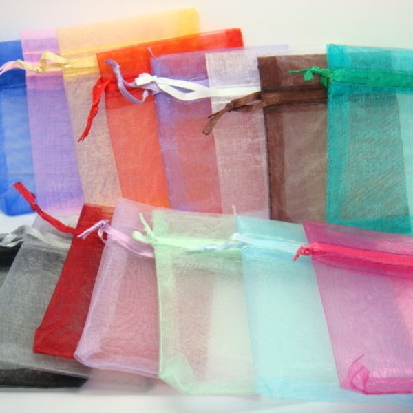 Organza Bags Gift Bags Party Bags Jewelry Bags Gifting Bags Wholesale Organza Bags Assorted Bags 10 pieces 6x4