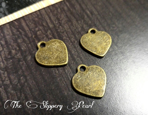 Metal Stamping Blanks Bronze Heart Blanks Hand Stamping Blanks