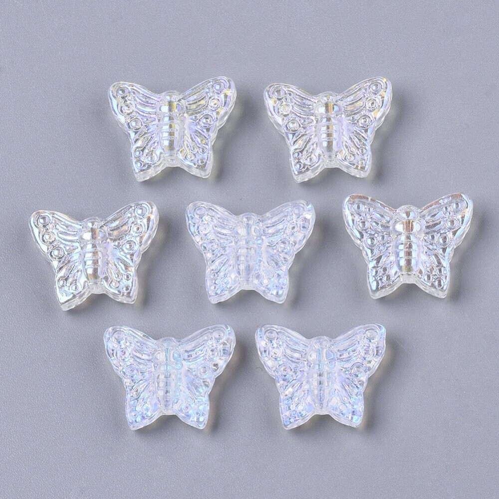 Translucent Butterfly Beads for Bracelet, Necklace, Jewelry Making