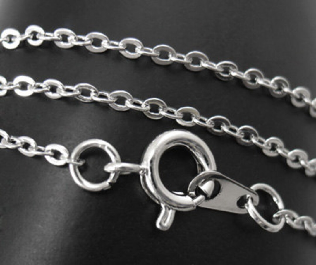 Finished Chain Necklace Wholesale Chain 18 Inch Chain Necklace Silver ...