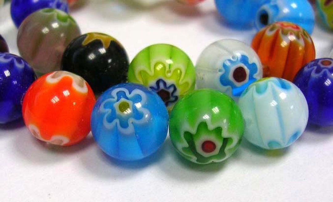 Millefiori Glass Beads Wholesale Beads BULK Beads Assorted Beads 65
