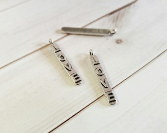 Word Charms Word Pendants Silver Charms Silver Word Charms LOVE Charms Tag Charms Rectangle Charms Love Pendants Inspirational Charms 10pc