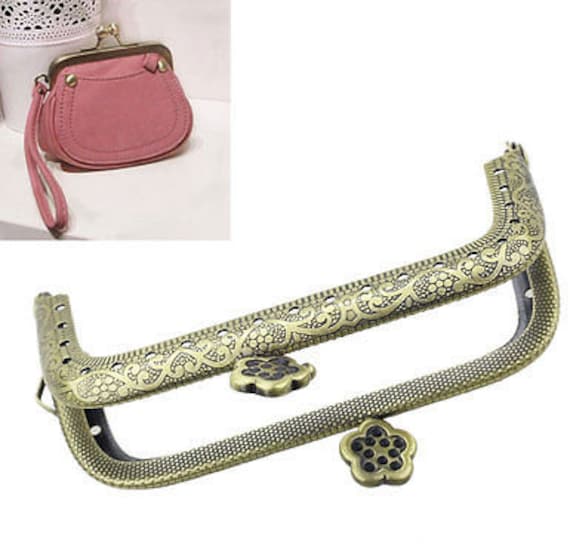 Coin Purse Closure Blank Purse Handle Antiqued Bronze Snap Closure Coin Purse  Making Supplies 3.54 