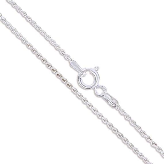 16 silver cheap rope chain