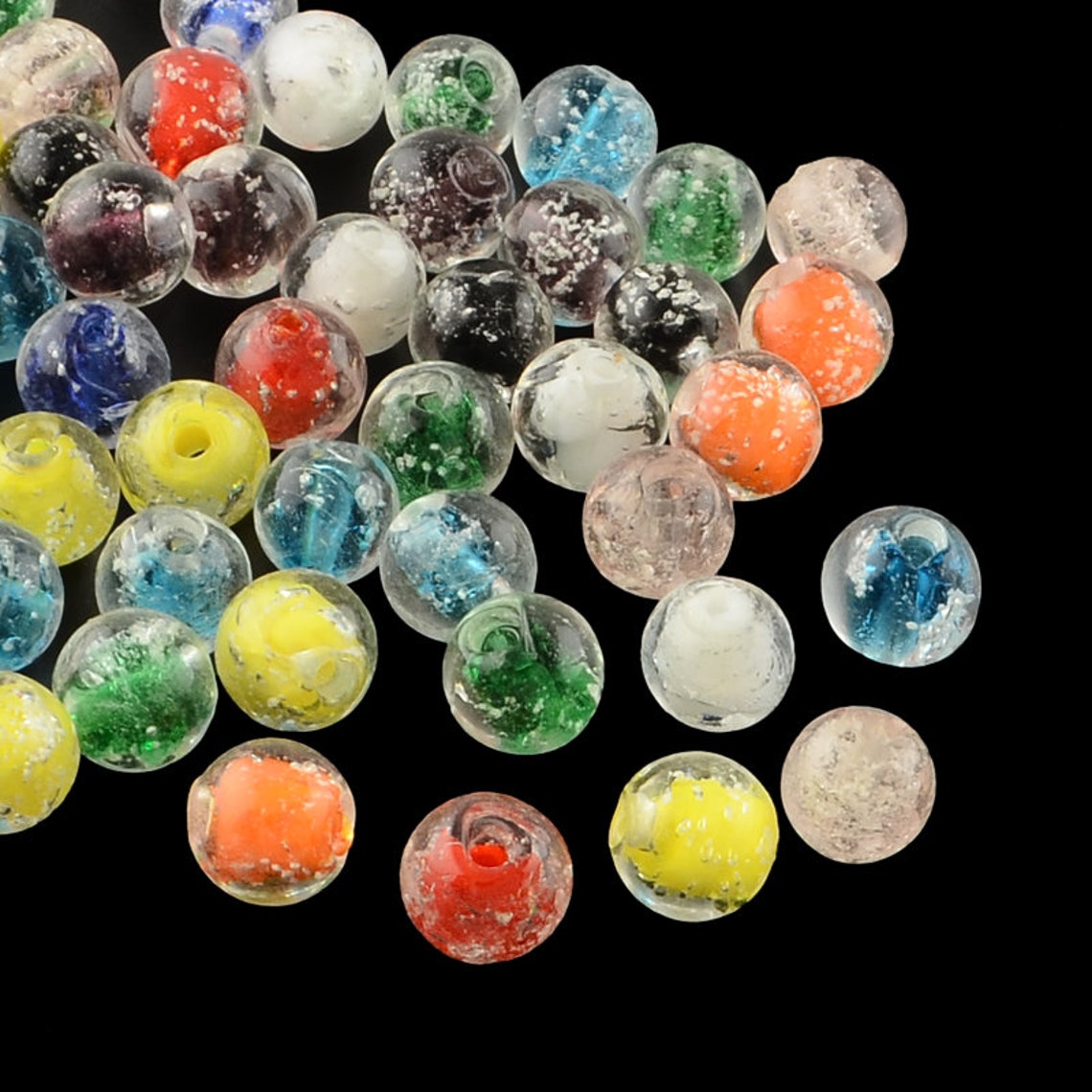 Glow in the Dark Beads Assorted Bead Lot Lampwork Beads Mixed Etsy