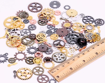 Clock Gears Clock Parts Clock Mechanism Brass Gears Metal Gears Steampunk Gears Mixed Gears Assorted Gears 10pcs