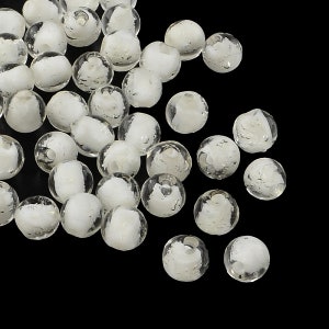 Lot de perles phosphorescentes blanches, perles de chalumeau, accessoires pour la fabrication de bijoux, perles de 12 mm, 10 pièces