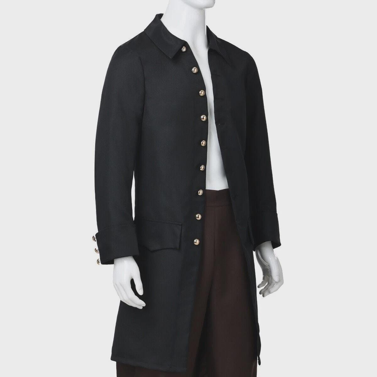 Men's Wool Colonial Frock Coat: Victorian Military Trench Coat - Etsy