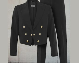 New Men's Army Mess Black Jacket Our Mess Dress Coat