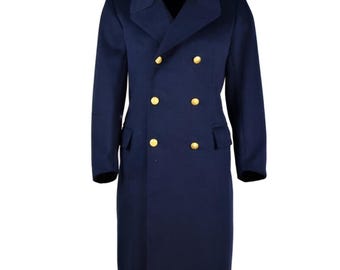 Men&#39;s Army Overcoat, Military Officer Air Force Long Coat For Men