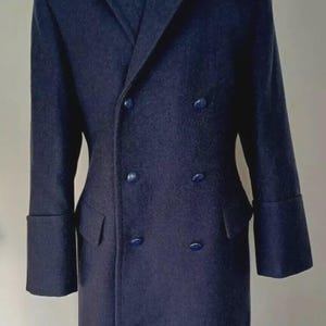 Airforce Military Blue Wool Coat Men&#39;s Napoleon Coat Military Coat For Men